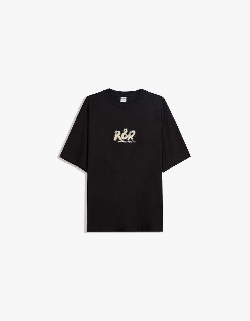 Tricou Negru cu imprimeu