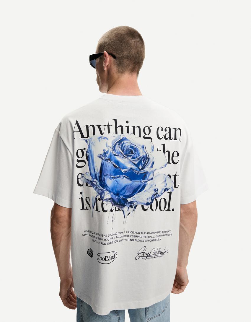 Tricou Bershka imprimeu
