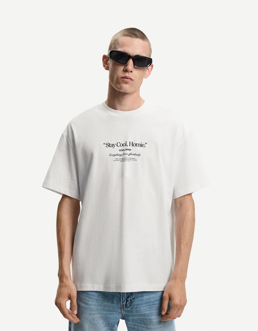 Tricou Bershka imprimeu