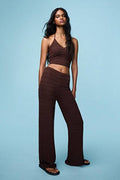 Pantaloni Bershka maro