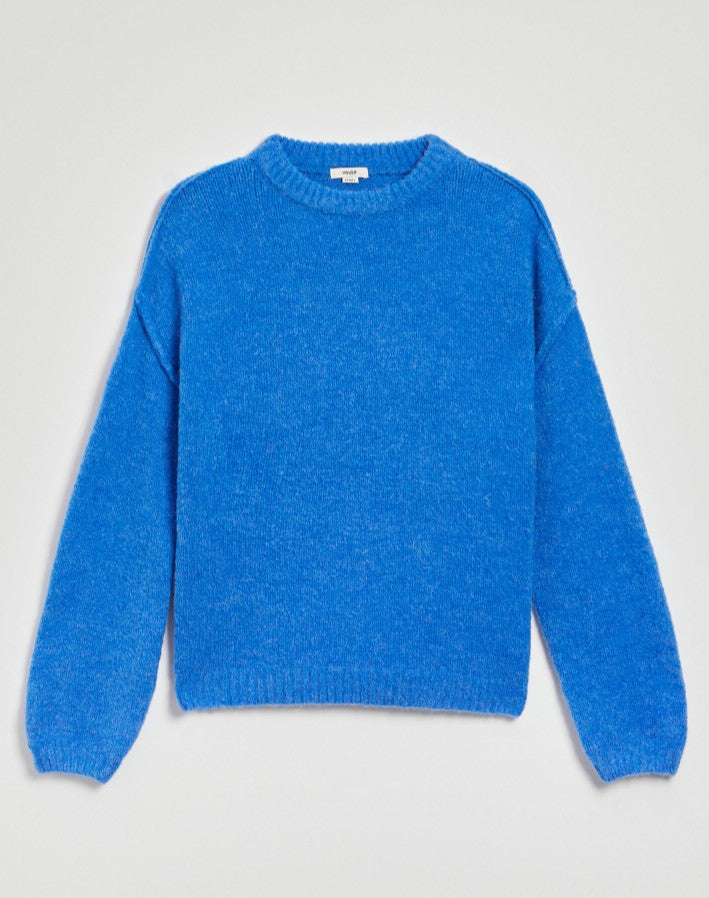 Pulover albastru oversize